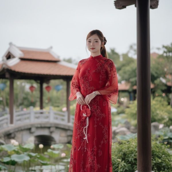 Áo dài Cát Tường cao cấp tại Áo Dài ANNA